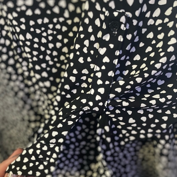 Dalia Heart Print Blouse Size XL - Picture 3 of 4